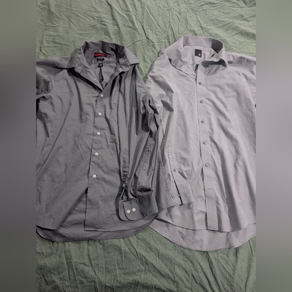 Button-up Shirts Architect Fitted Stretch & JF J.FERRAR Slim  Fit  Size M 32/33